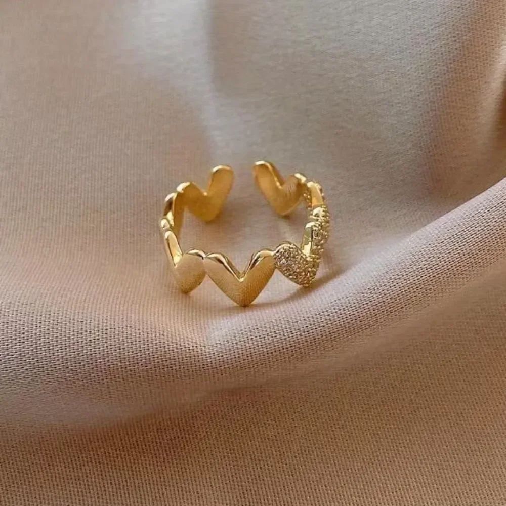Gold Heart Ring N1953